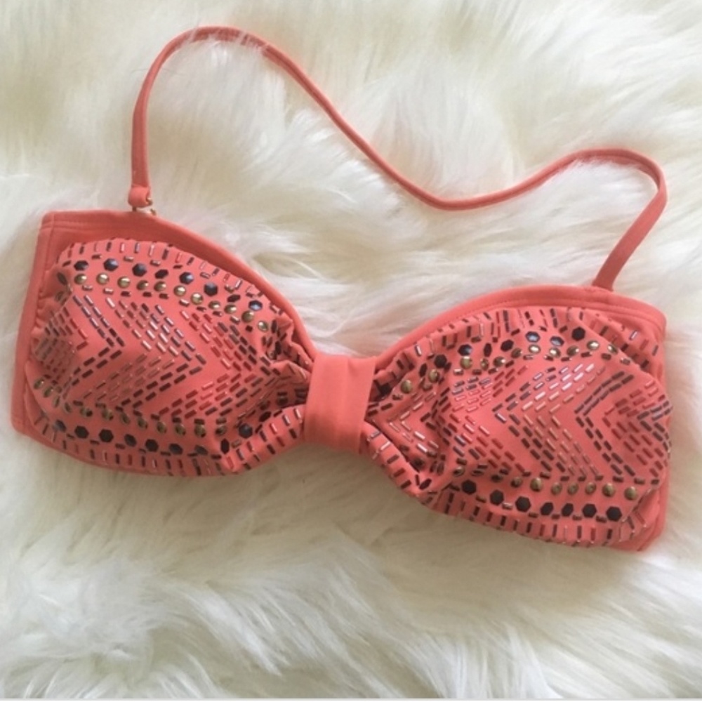 Coral XL Bandeau swim top